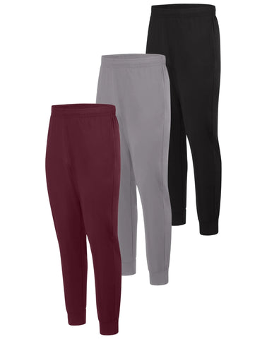 Hanes Cool DRI Men’s Joggers, 3-Pack, Moisture Wicking, 29