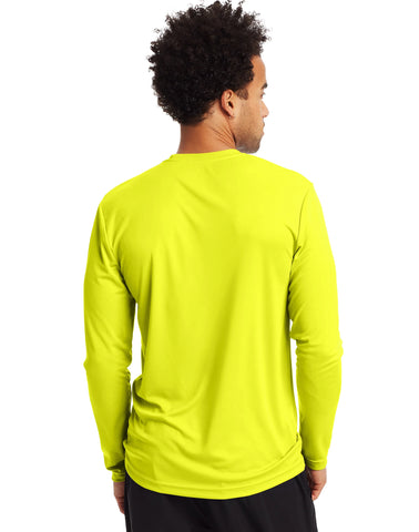 Hanes Sport Cool DRI Men's Performance Long Sleeve T-Shirt, Value 4-Pack