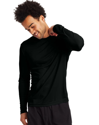 Hanes Sport Cool DRI Men's Performance Long Sleeve T-Shirt, Value 2-Pack