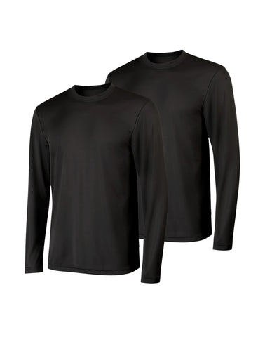 Hanes Sport Cool DRI Men's Performance Long Sleeve T-Shirt, Value 2-Pack