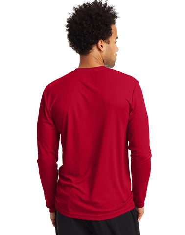 Hanes Sport Cool DRI Men's Performance Long Sleeve T-Shirt, Value 2-Pack