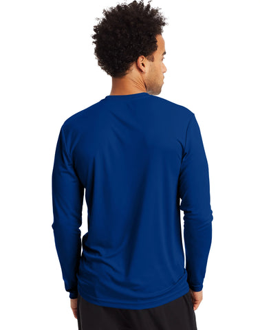 Hanes Sport Cool DRI Men's Performance Long Sleeve T-Shirt, Value 2-Pack