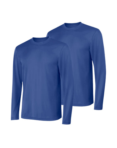 Hanes Sport Cool DRI Men's Performance Long Sleeve T-Shirt, Value 2-Pack