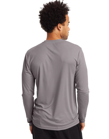 Hanes Sport Cool DRI Men's Performance Long Sleeve T-Shirt, Value 2-Pack
