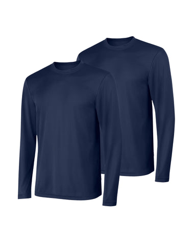 Hanes Sport Cool DRI Men's Performance Long Sleeve T-Shirt, Value 2-Pack