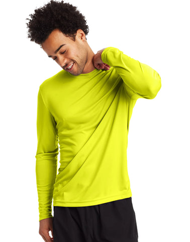 Hanes Sport Cool DRI Men's Performance Long Sleeve T-Shirt, Value 2-Pack