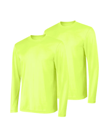 Hanes Sport Cool DRI Men's Performance Long Sleeve T-Shirt, Value 2-Pack