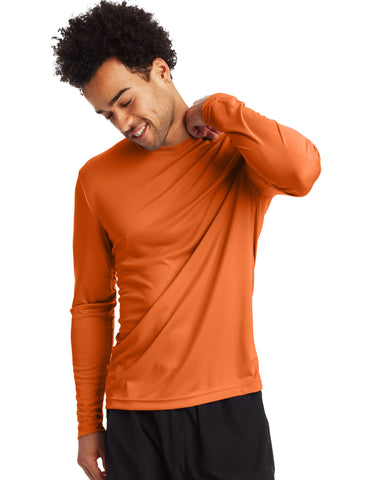 Hanes Sport Cool DRI Men's Performance Long Sleeve T-Shirt, Value 2-Pack