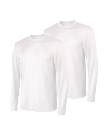 Hanes Sport Cool DRI Men's Performance Long Sleeve T-Shirt, Value 2-Pack