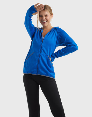 Hanes Sport Women's Full-Zip Fleece Hoodie