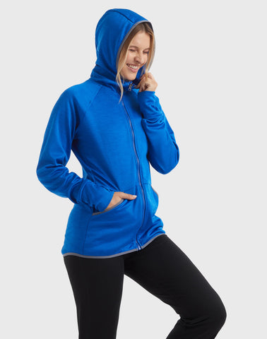 Hanes Sport Women's Full-Zip Fleece Hoodie
