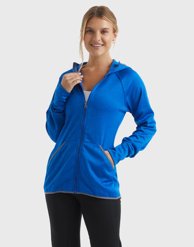 Hanes Sport Women's Full-Zip Fleece Hoodie