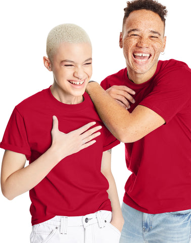 Hanes Beefy-T Unisex Heavyweight Cotton T-Shirt (Big & Tall Sizes Available)