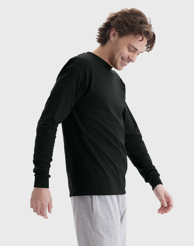 Hanes Beefy Men's Long Sleeve T-Shirt, Cotton
