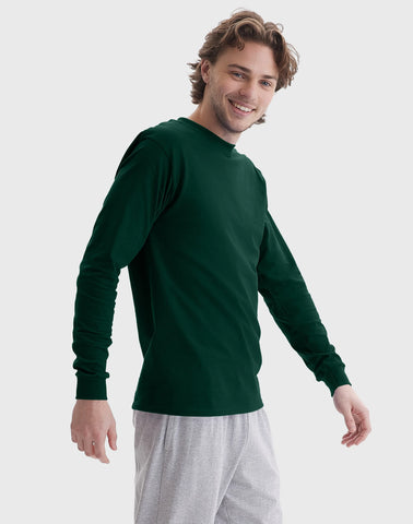 Hanes Beefy Men's Long Sleeve T-Shirt, Cotton