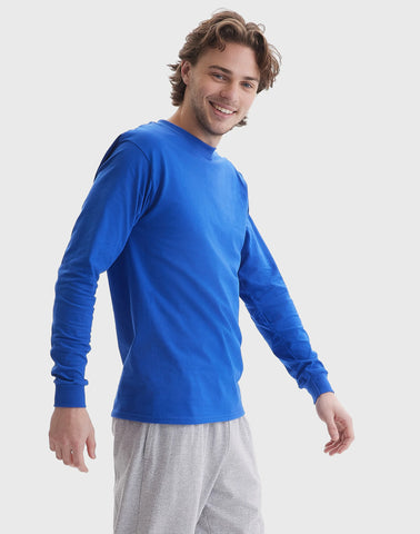 Hanes Beefy Men's Long Sleeve T-Shirt, Cotton