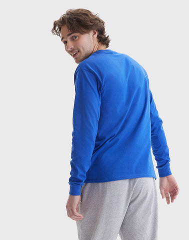 Hanes Beefy Men's Long Sleeve T-Shirt, Cotton