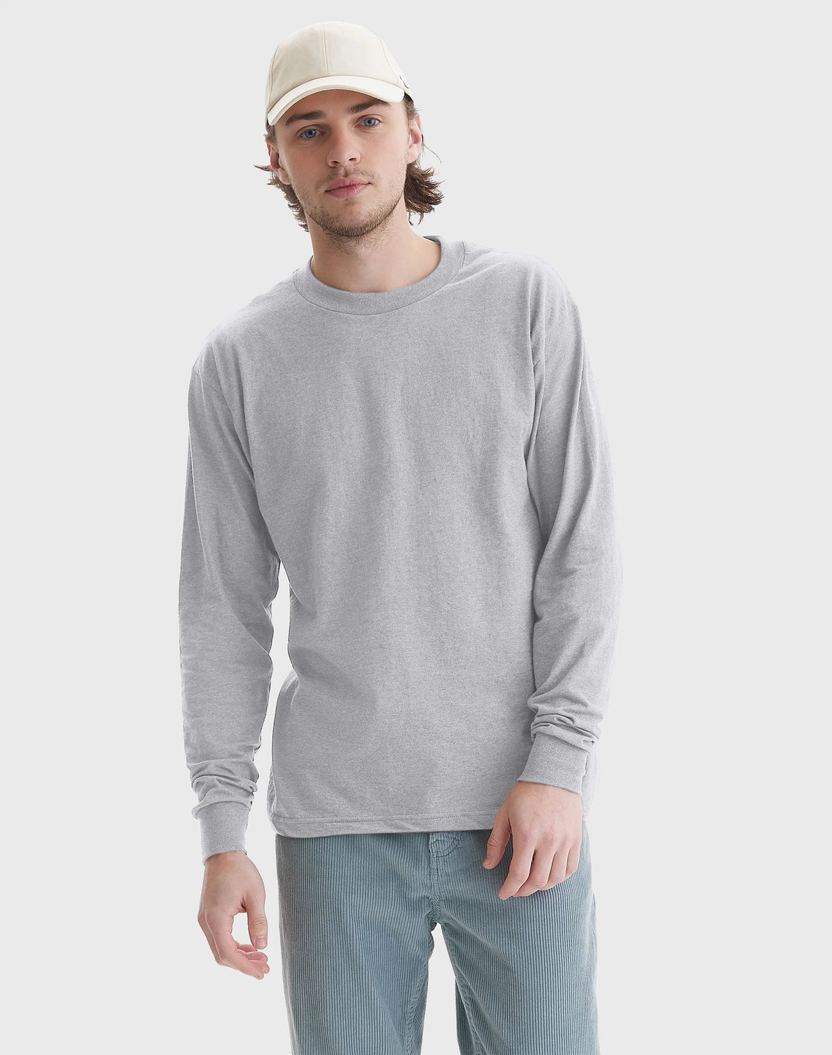 Hanes Beefy Men's Long Sleeve T-Shirt, Cotton