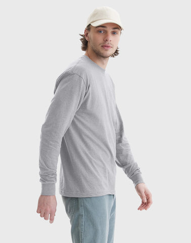 Hanes Beefy Men's Long Sleeve T-Shirt, Cotton