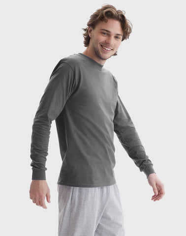 Hanes Beefy Men's Long Sleeve T-Shirt, Cotton