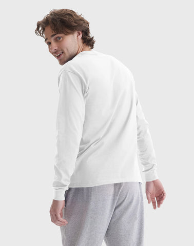 Hanes Beefy Men's Long Sleeve T-Shirt, Cotton