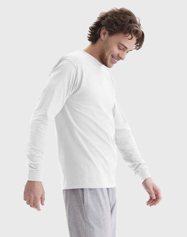 Hanes Beefy Men's Long Sleeve T-Shirt, Cotton