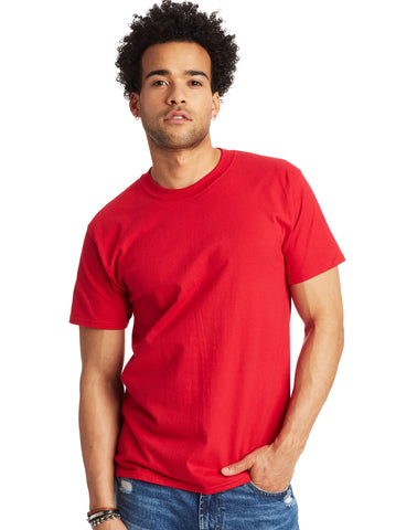 Hanes Beefy-T Men's Heavyweight Cotton T-Shirt, Value 2-Pack (Big & Tall Sizes)