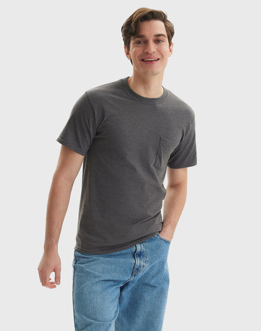 Hanes Beefy-T Unisex Cotton Pocket T-Shirt