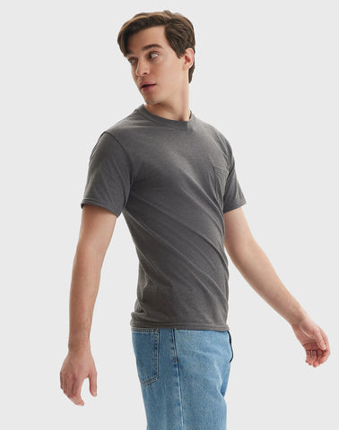 Hanes Beefy-T Unisex Cotton Pocket T-Shirt