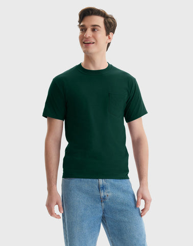 Hanes Beefy-T Unisex Cotton Pocket T-Shirt