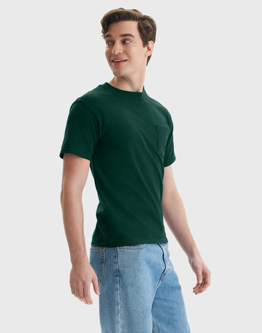 Hanes Beefy-T Unisex Cotton Pocket T-Shirt