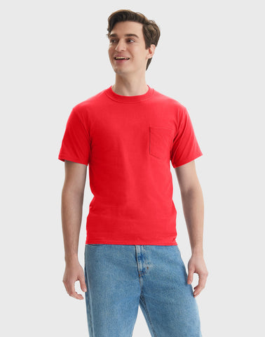 Hanes Beefy-T Unisex Cotton Pocket T-Shirt