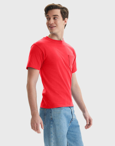 Hanes Beefy-T Unisex Cotton Pocket T-Shirt