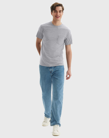 Hanes Beefy-T Unisex Cotton Pocket T-Shirt
