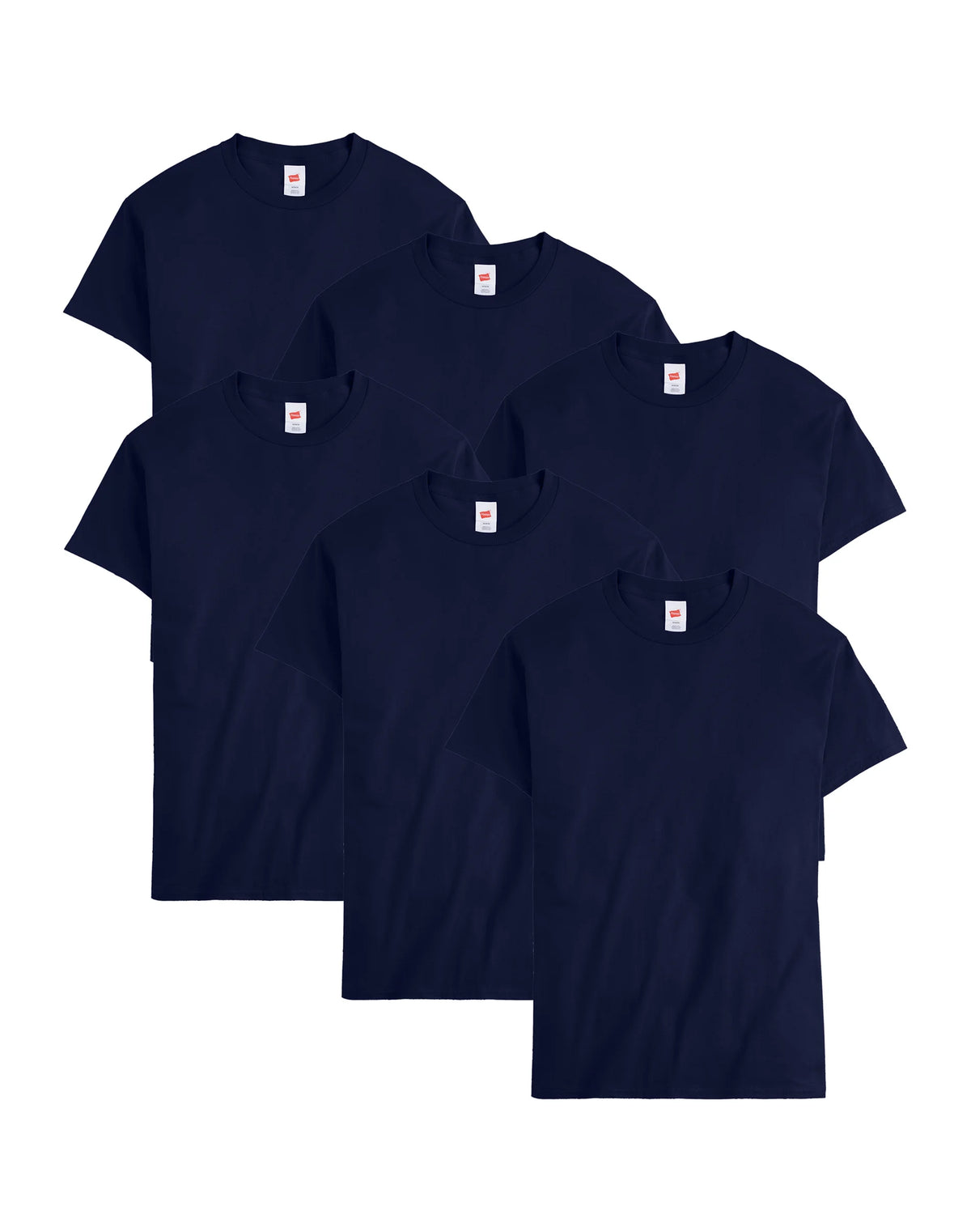 Hanes Essentials Men's Cotton T-Shirt, Value 6-Pack