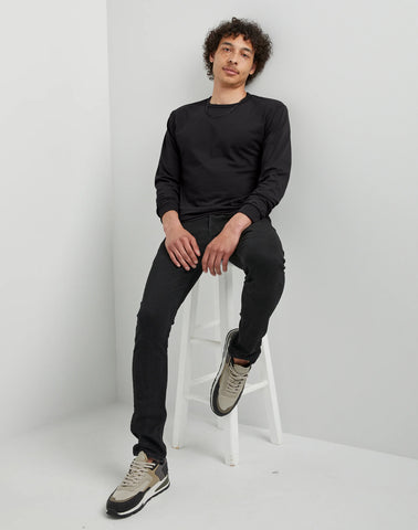 Hanes Essentials Men's Cotton Long Sleeve T-Shirt, Value 4-Pack