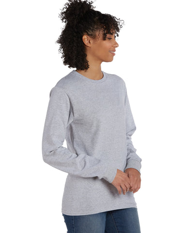 Hanes Essentials Men's Cotton Long Sleeve T-Shirt, Value 4-Pack