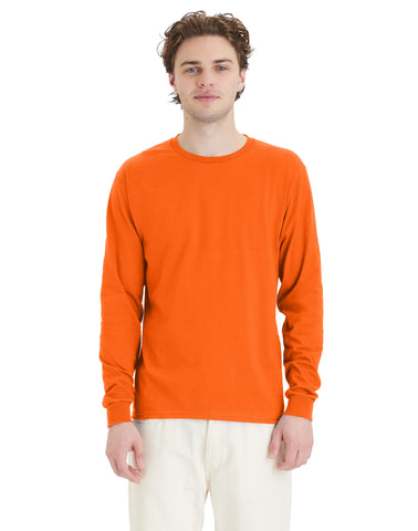 Hanes Essentials Men's Cotton Long Sleeve T-Shirt, Value 4-Pack