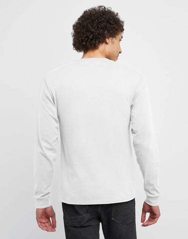 Hanes Essentials Men's Cotton Long Sleeve T-Shirt, Value 4-Pack