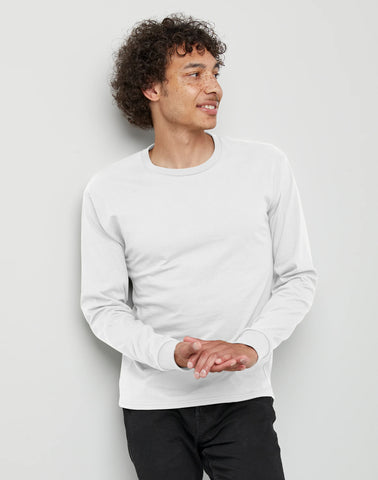 Hanes Essentials Men's Cotton Long Sleeve T-Shirt, Value 4-Pack
