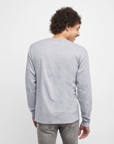 Hanes Essentials Men's Cotton Long Sleeve T-Shirt, 2-Pack