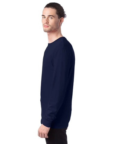 Hanes Essentials Men's Cotton Long Sleeve T-Shirt, 2-Pack