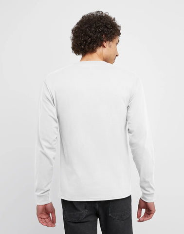 Hanes Essentials Men's Cotton Long Sleeve T-Shirt, 2-Pack