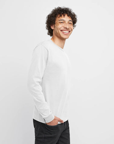 Hanes Essentials Men's Cotton Long Sleeve T-Shirt, 2-Pack