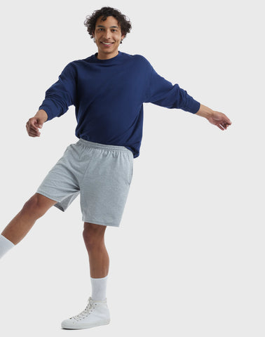Hanes Essentials Men's Cotton Shorts With Pockets, 7.5