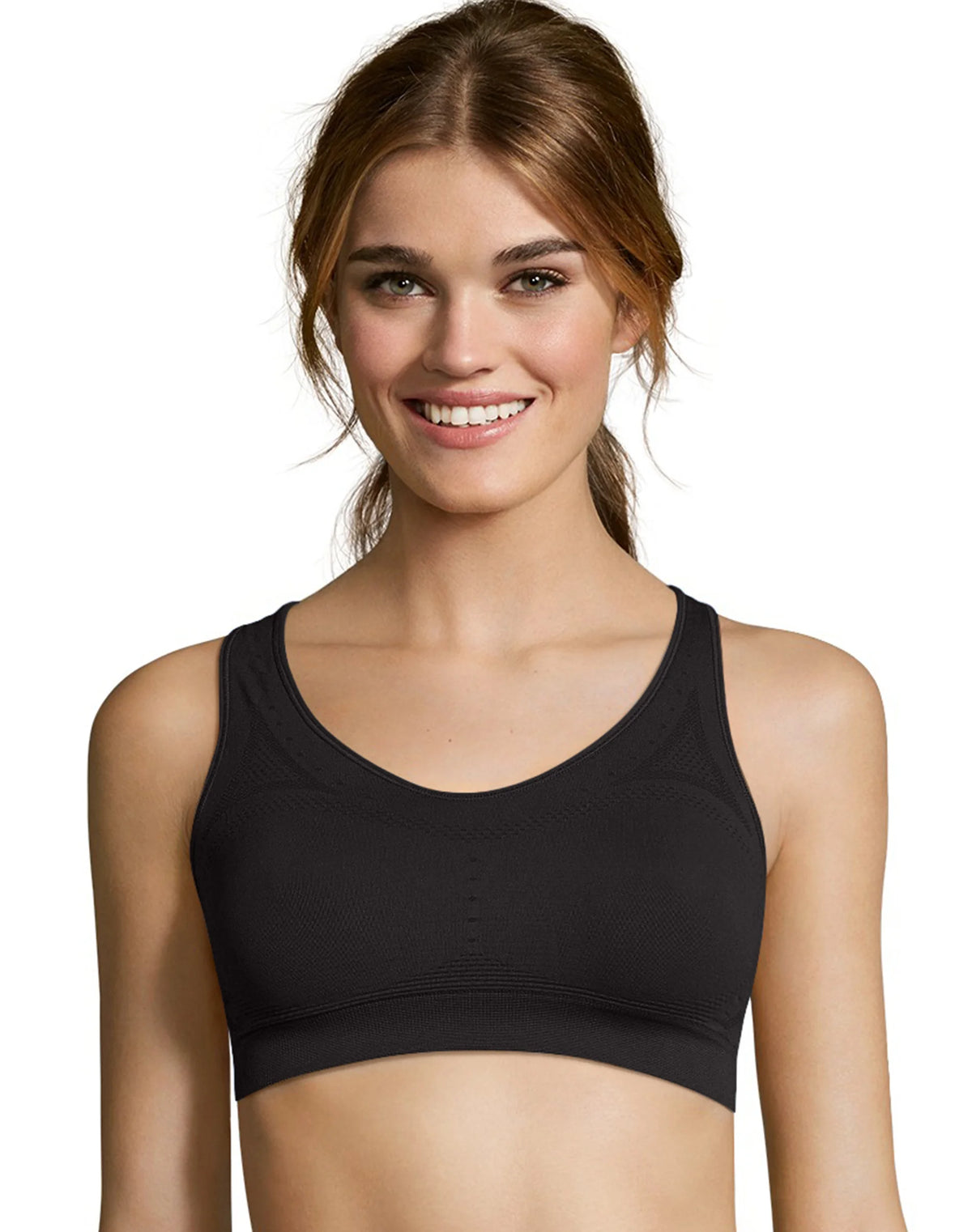 Hanes Sport Women's Seamless Racerback Sports Bra