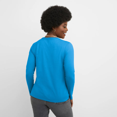 Hanes Women's Long Sleeve Cotton T-Shirt