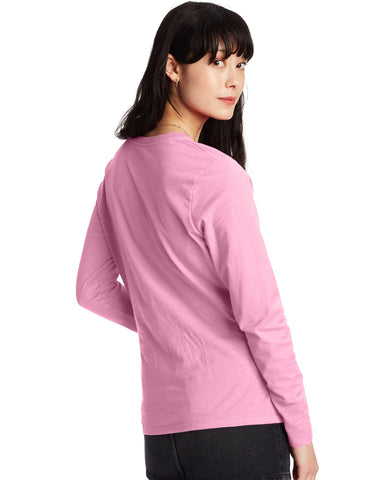 Hanes Women's Long Sleeve Cotton T-Shirt