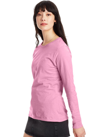 Hanes Women's Long Sleeve Cotton T-Shirt