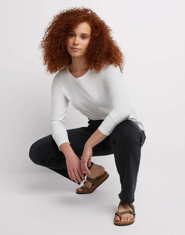 Hanes Women's Long Sleeve Cotton T-Shirt